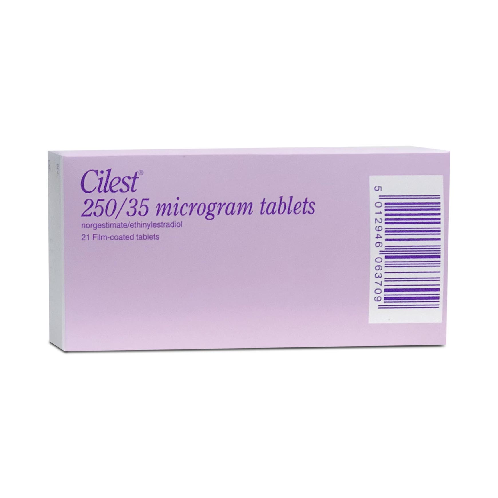 Cilest 21 tablets pink box